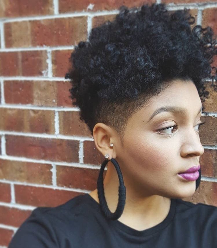 Naturally Curly Fade Hairstyle