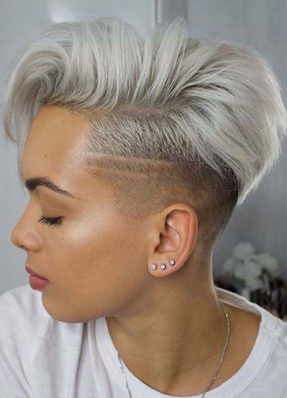 Pixie Side Part With Fade Undercut
