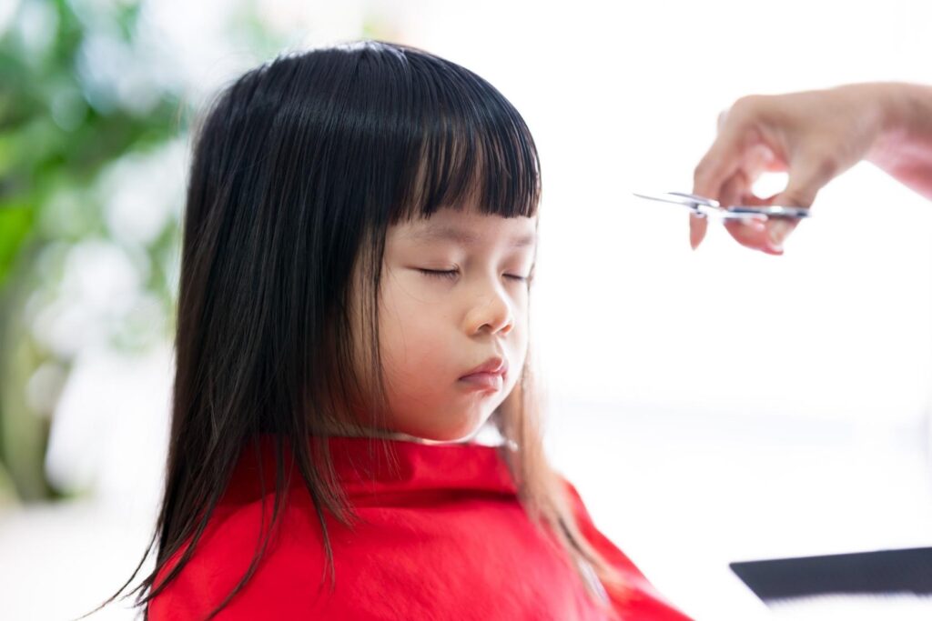 Bangs Haircut For Little Girl