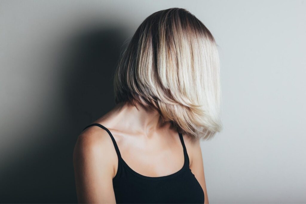 Short Bob Haircut With Bangs