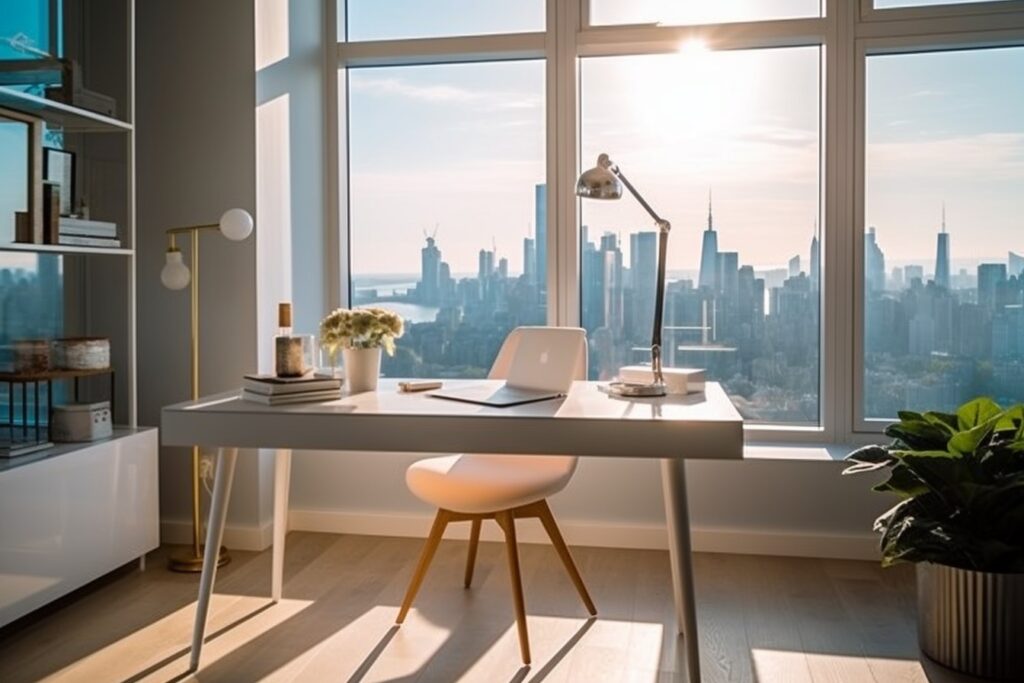 Productive Workspace With A View