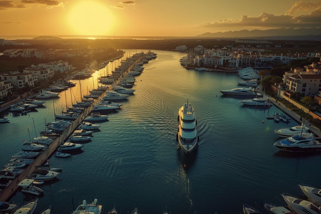 Aerial View Of Sotogrande Marina